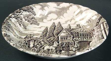 Royal Mail Brown (White Background) Coupe Soup Bowl