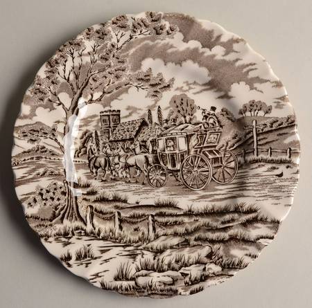 Royal Mail Brown (White Background) Bread & Butter Plate