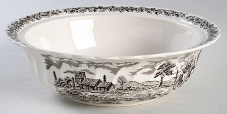 Royal Mail Brown (Cream Background) Round Vegetable No Lid