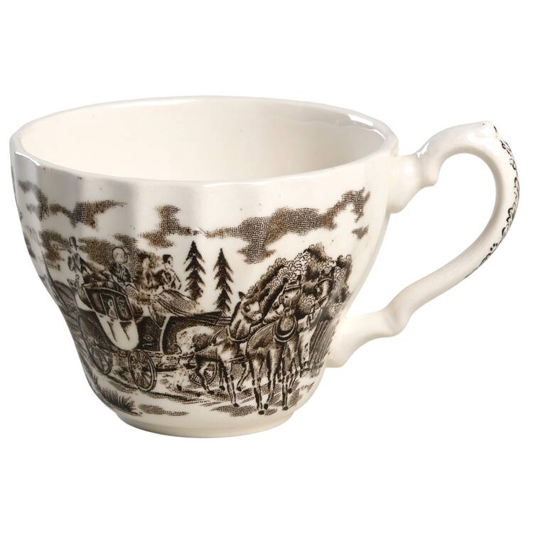 Royal Mail Brown (Cream Background) Flat Cup