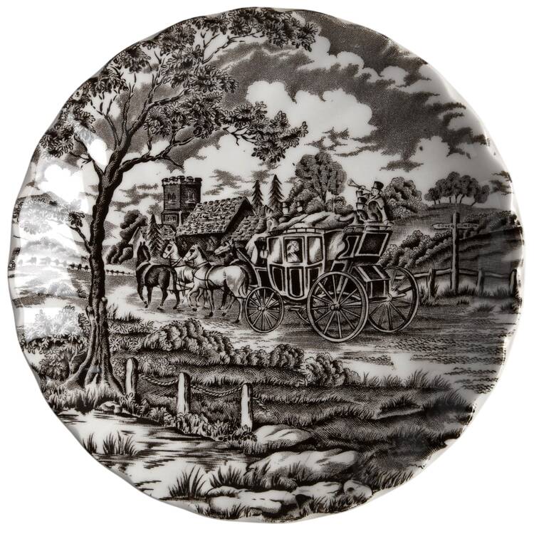 Royal Mail Brown (Cream Background) Saucer