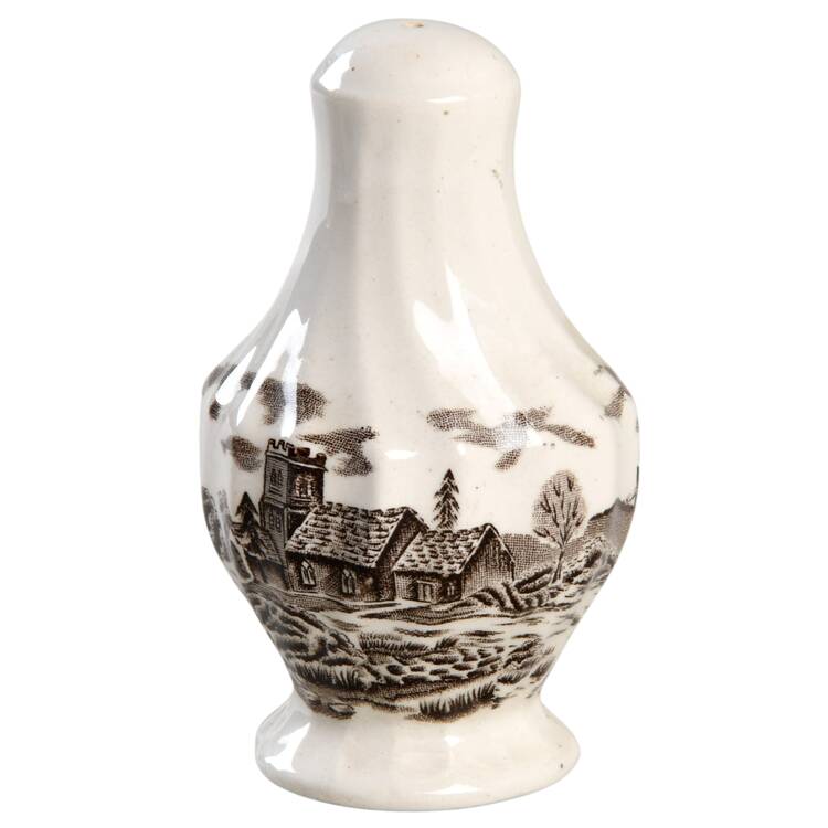 Royal Mail Brown (Cream Background) Salt Shaker