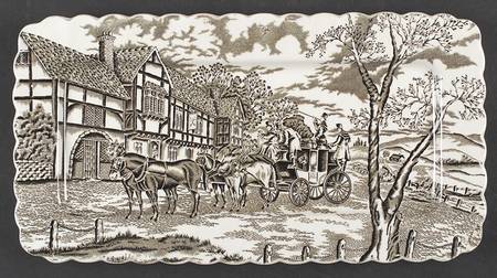 Royal Mail Brown (Cream Background) Large Sandwich Tray