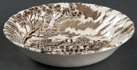 Royal Mail Brown (Cream Background) Fruit/Dessert (Sauce) Bowl