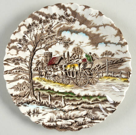 Royal Mail Multicolor (Cream Background) Saucer for Cream Soup Bowl