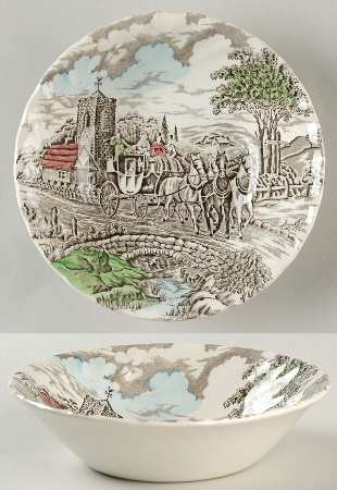 Royal Mail Multicolor (Cream Background) Coupe Cereal Bowl
