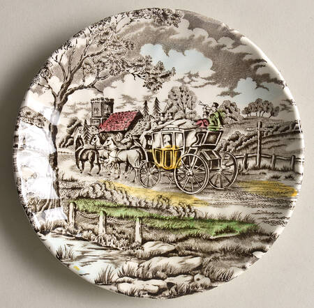 Royal Mail Multicolor (White Background) Saucer