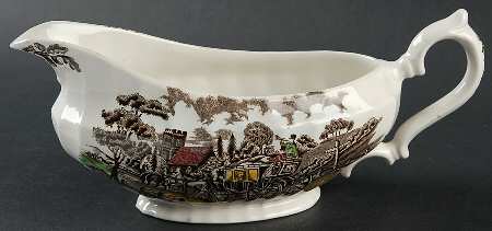 Royal Mail Multicolor (White Background) Gravy Boat