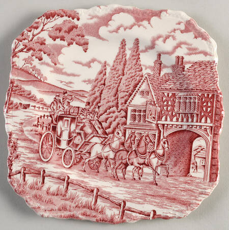 Royal Mail Red Square Salad Plate