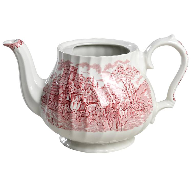 Royal Mail Red Teapot No Lid by Myott Staffordshire