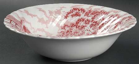 Royal Mail Red 9" Round Vegetable Bowl