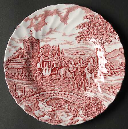 Royal Mail Red Bread & Butter Plate
