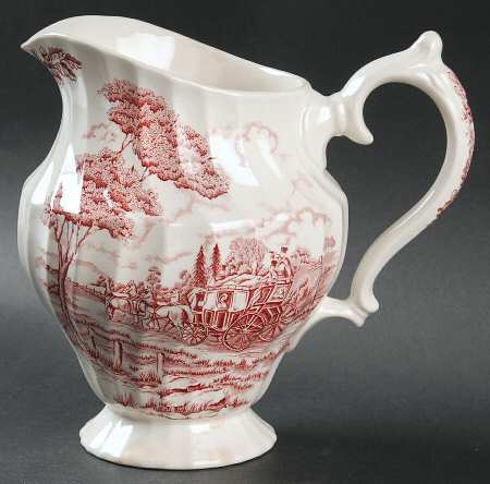 Royal Mail Red 32 Oz Pitcher by Myott Staffordshire