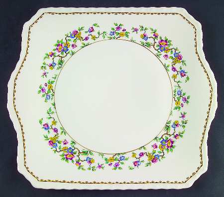 Rosemere Square Handled Cake Plate