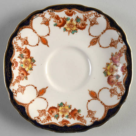 Rosemary (Square, Scalloped) Saucer for Flat Cup