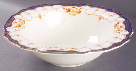 Rosemary (Square, Scalloped) 9" Round Vegetable Bowl