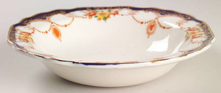 Rosemary (Square, Scalloped) Rim Fruit/Dessert (Sauce) Bowl
