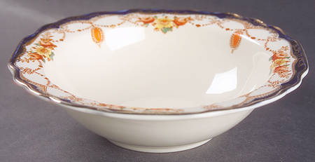 Rosemary (Square, Scalloped) Rim Cereal Bowl