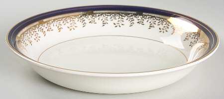 Royalty Cobalt Blue Coupe Soup Bowl by Myott Staffordshire