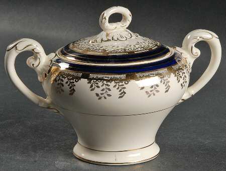 Royalty Cobalt Blue Sugar Bowl & Lid