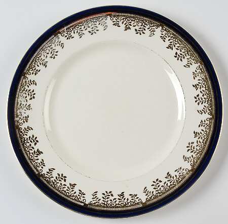 Royalty Cobalt Blue Luncheon Plate by Myott Staffordshire
