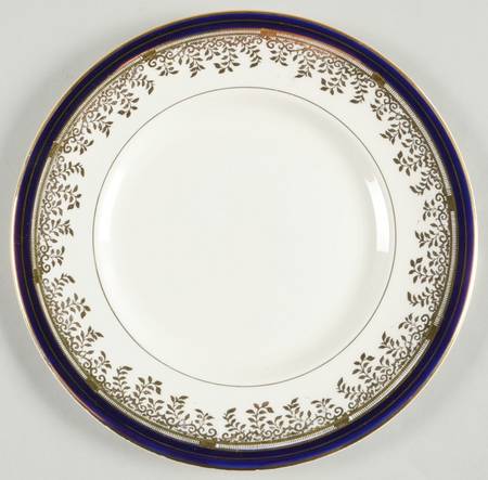 Royalty Cobalt Blue Salad Plate by Myott Staffordshire