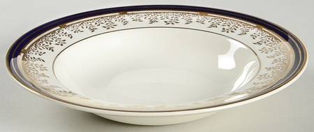 Royalty Cobalt Blue Rim Soup Bowl