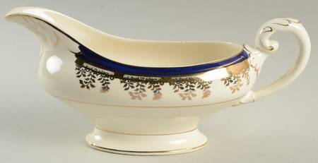 Royalty Cobalt Blue Gravy Boat by Myott Staffordshire