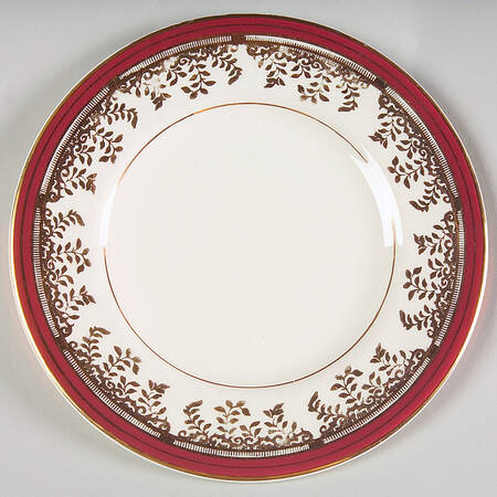 Royalty Maroon Band Bread & Butter Plate
