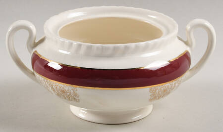 Royalty Maroon Band Sugar Bowl No Lid