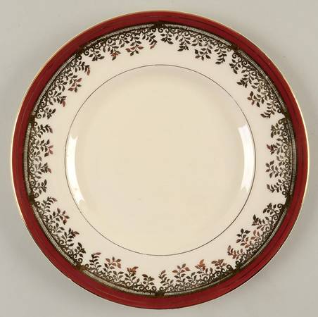 Royalty Maroon Band Salad Plate
