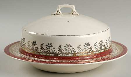 Royalty Maroon Band Muffin Dish & Lid
