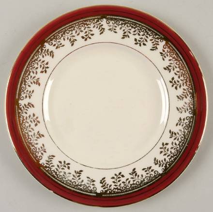 Royalty Maroon Band Dessert/Pie Plate