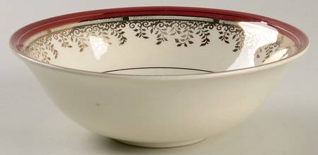Royalty Maroon Band Coupe Cereal Bowl