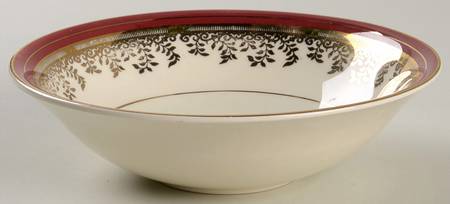 Royalty Maroon Band Coupe Cereal Bowl