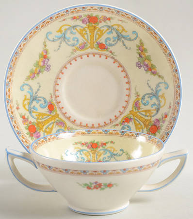 Royal York Flat Bouillon Cup & Saucer
