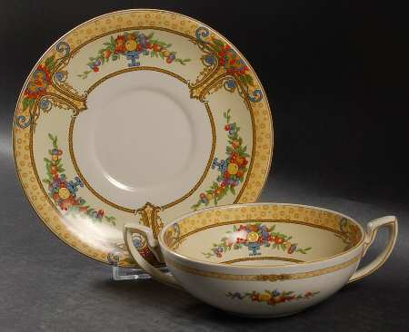 Seville Flat Cream Soup Bowl & Saucer Set