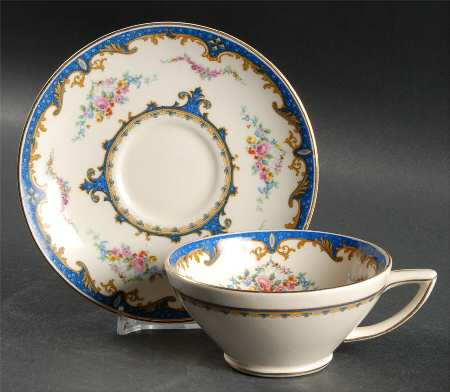 Sevres Blue Footed Cup & Saucer Set