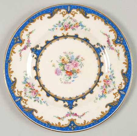 Sevres Blue Bread & Butter Plate
