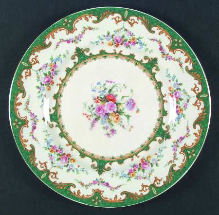 Sevres Green Dinner Plate