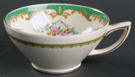 Sevres Green Flat Cup