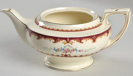 Sevres Red Teapot No Lid