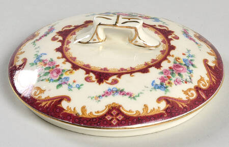 Sevres Red Lid for Sugar Bowl
