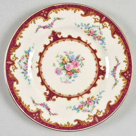 Sevres Red Bread & Butter Plate