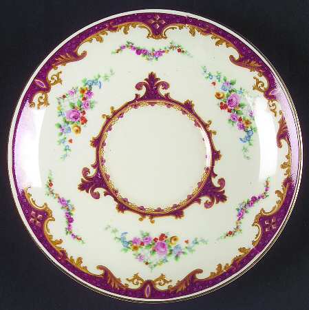 Sevres Red Saucer