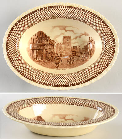 Shakespeare Land 10" Oval Vegetable Bowl