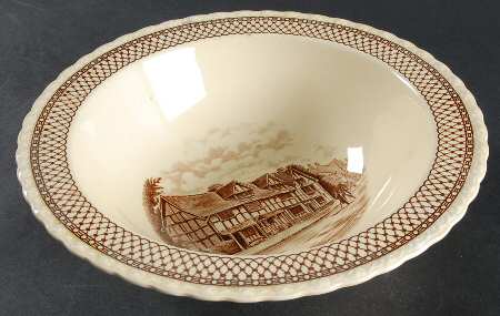 Shakespeare Land 9" Round Vegetable Bowl