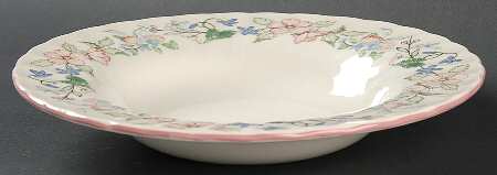 Spring Fields Large Rim Soup Bowl