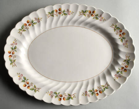 Strawberry Festival 14" Oval Serving Platter