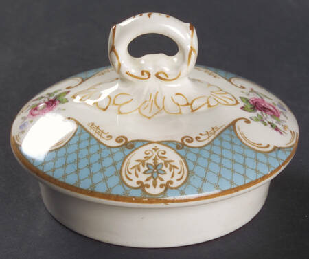 Staffordshire Rose Blue Lid for Teapot